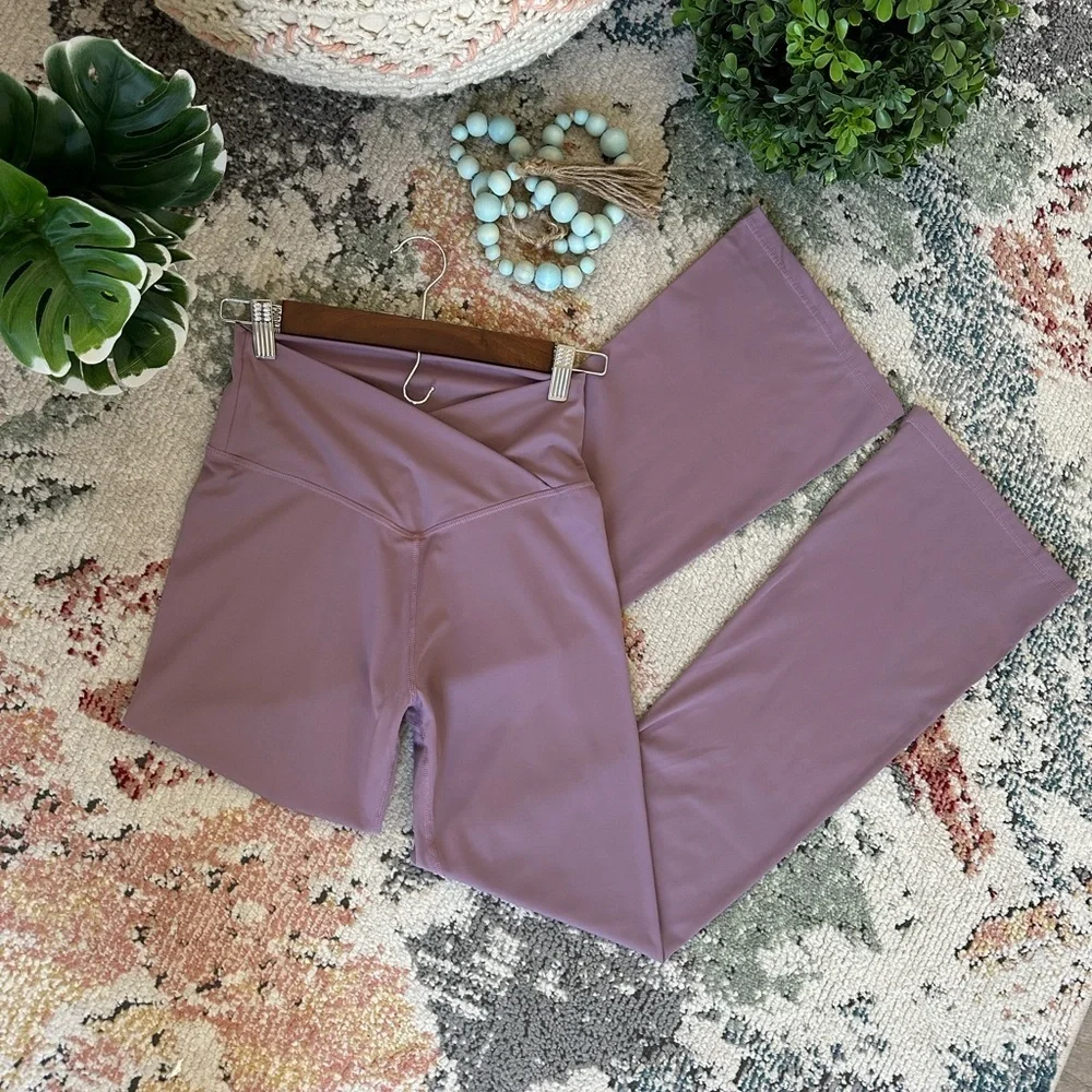 TOPYOGAS Crossover High Waist Yoga Flare Pants Women’s small
